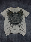 (rare) 2000s revive jeans rhinestone shirt (L)