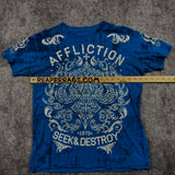 (rare) 2000s reversible affliction shirt (L)