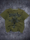 (RARE) 2000s SINISTER SHIRT (L)