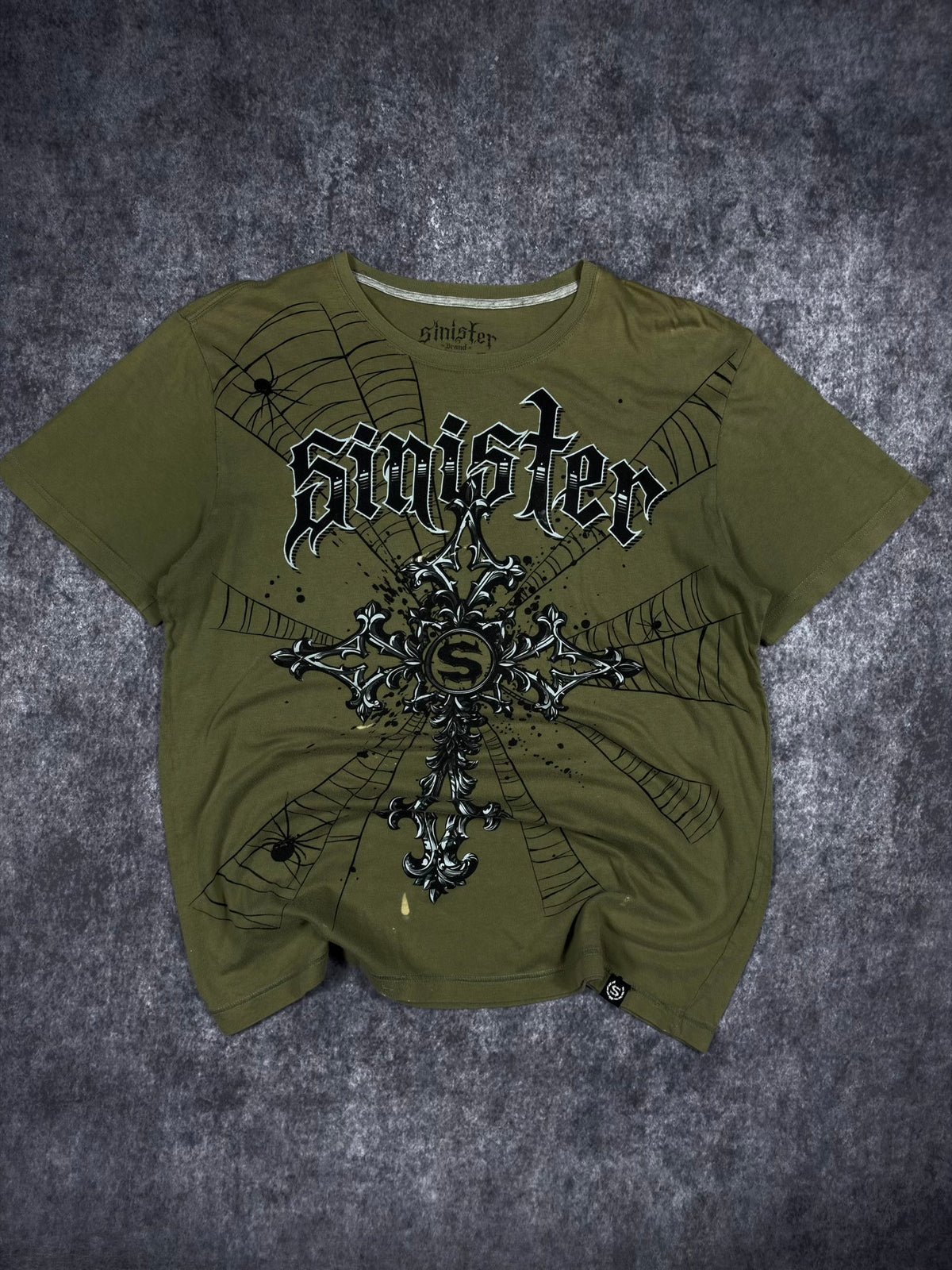 (RARE) 2000s SINISTER SHIRT (L)