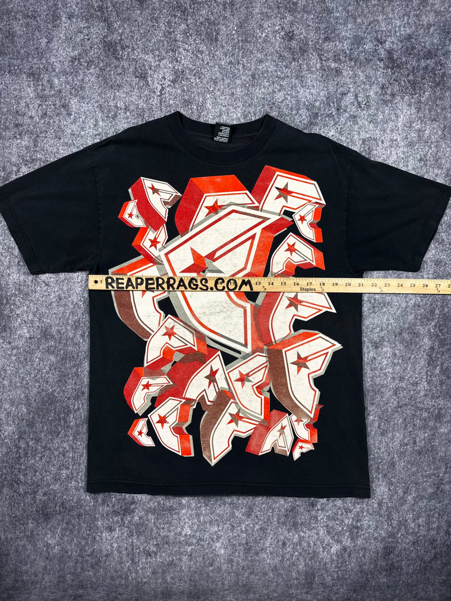 (RARE) 2000S FAMOUS STARS & STRAPS SHIRT (L)