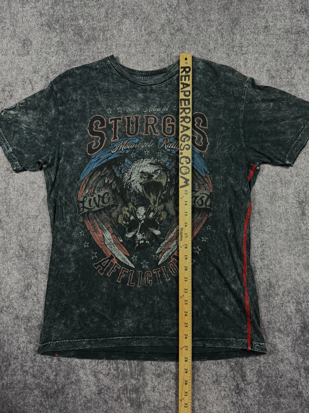 2000s affliction x sturgis shirt (M)