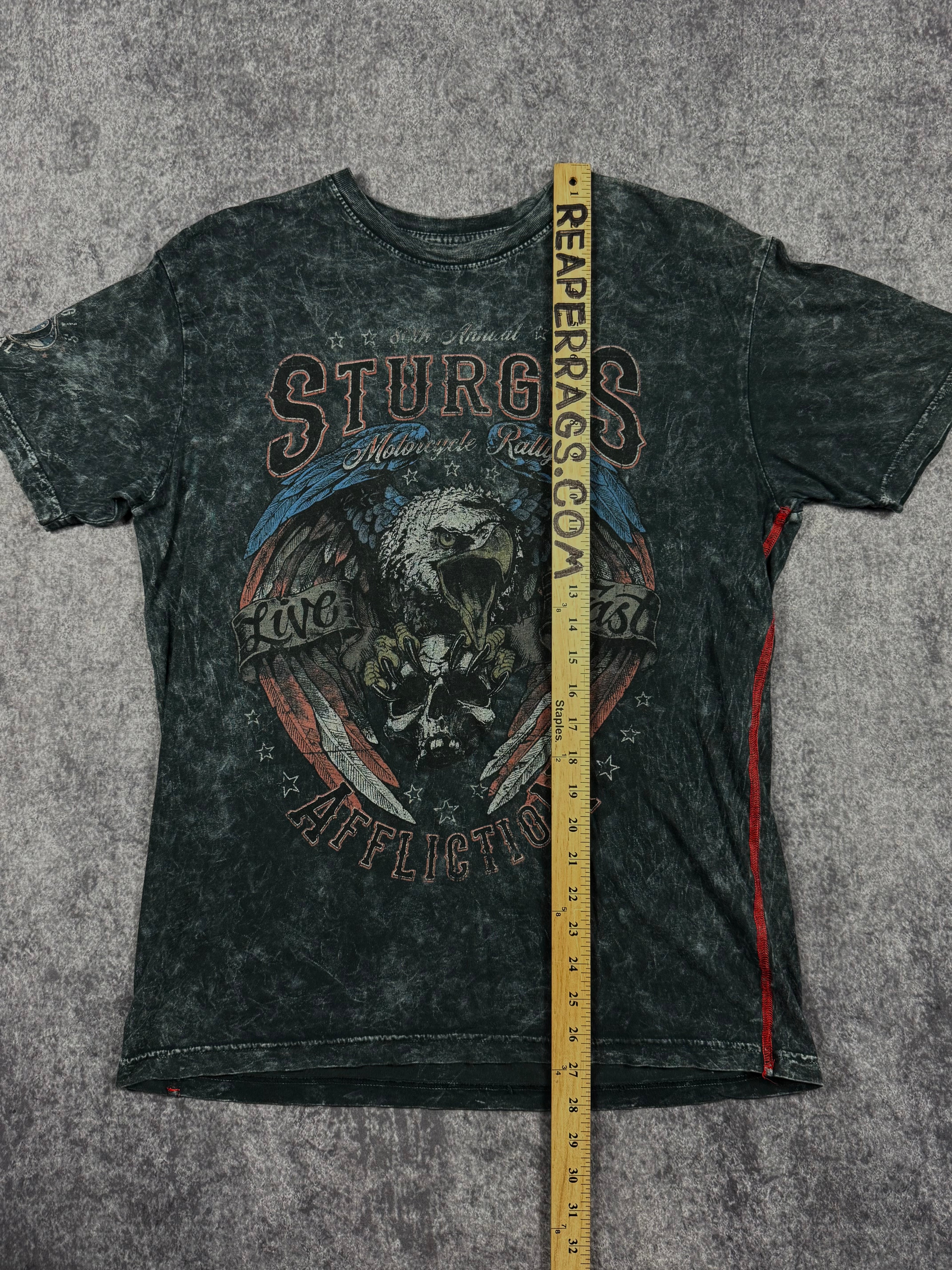 2000s affliction x sturgis shirt (M)