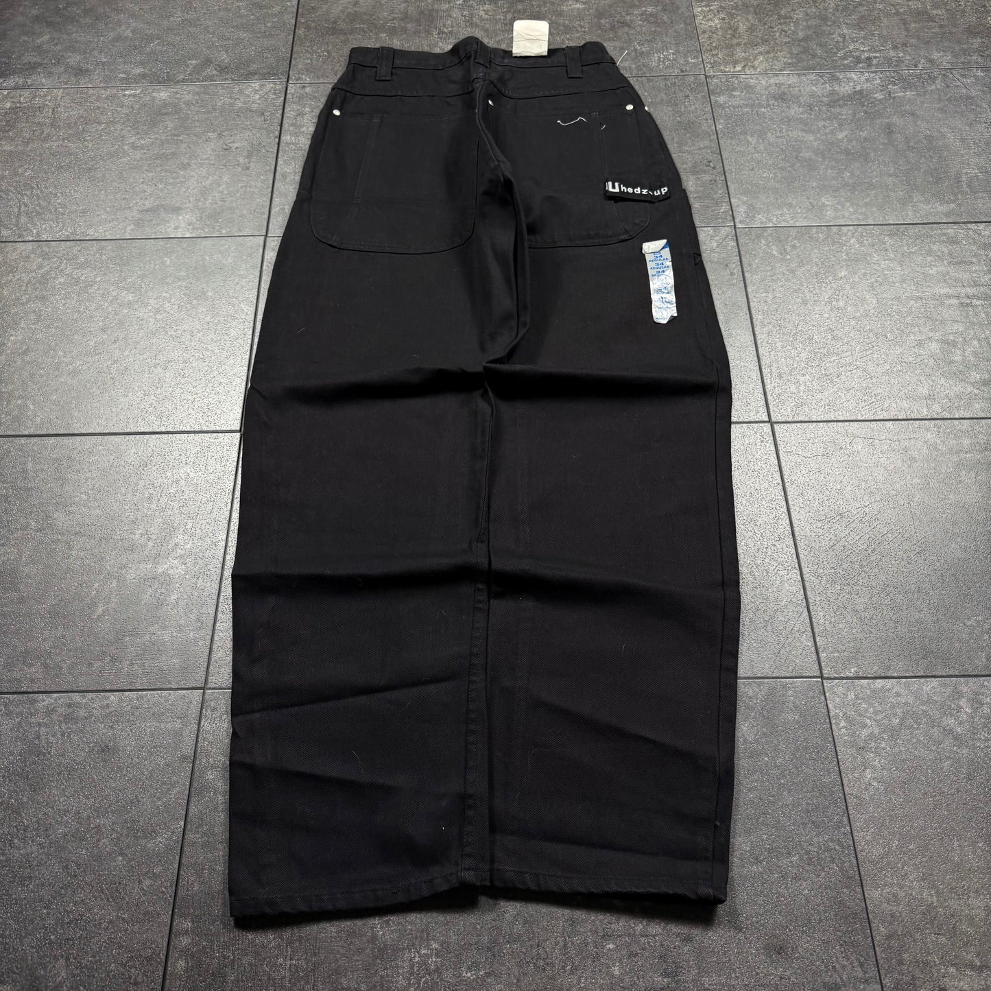 Y2K Deadstock JNCO Style Baggy Hedz Up Jeans (30x33)