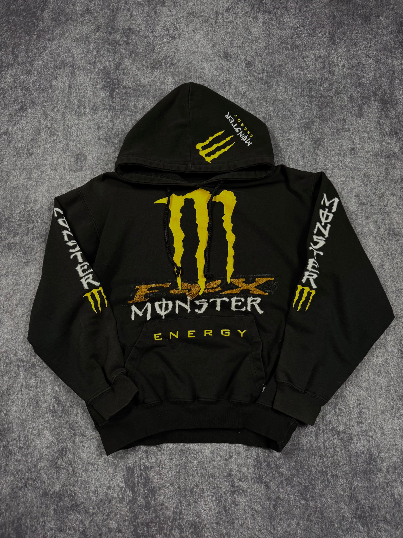 (rare) 2000s monster energy x fox racing hoodie (M)