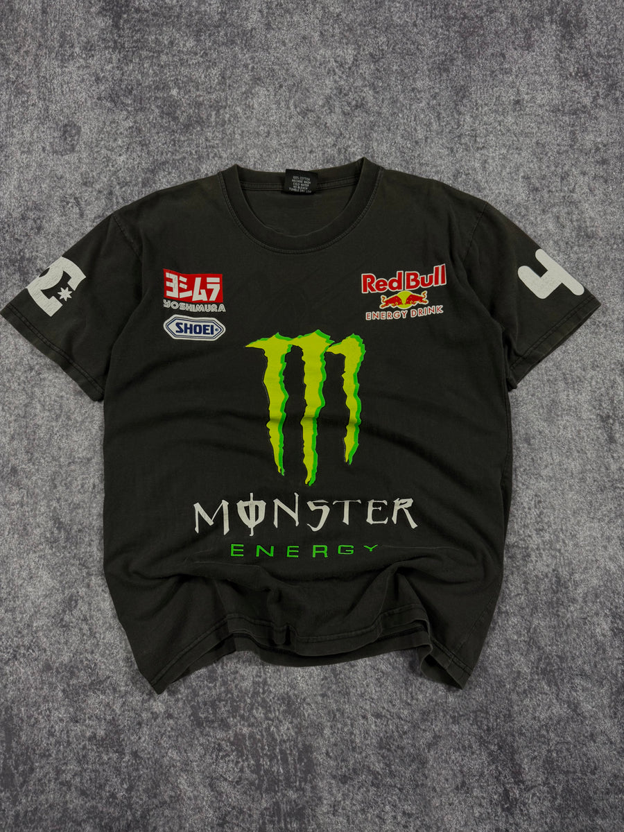 (rare) 2000s ken block x monster energy shirt (M)