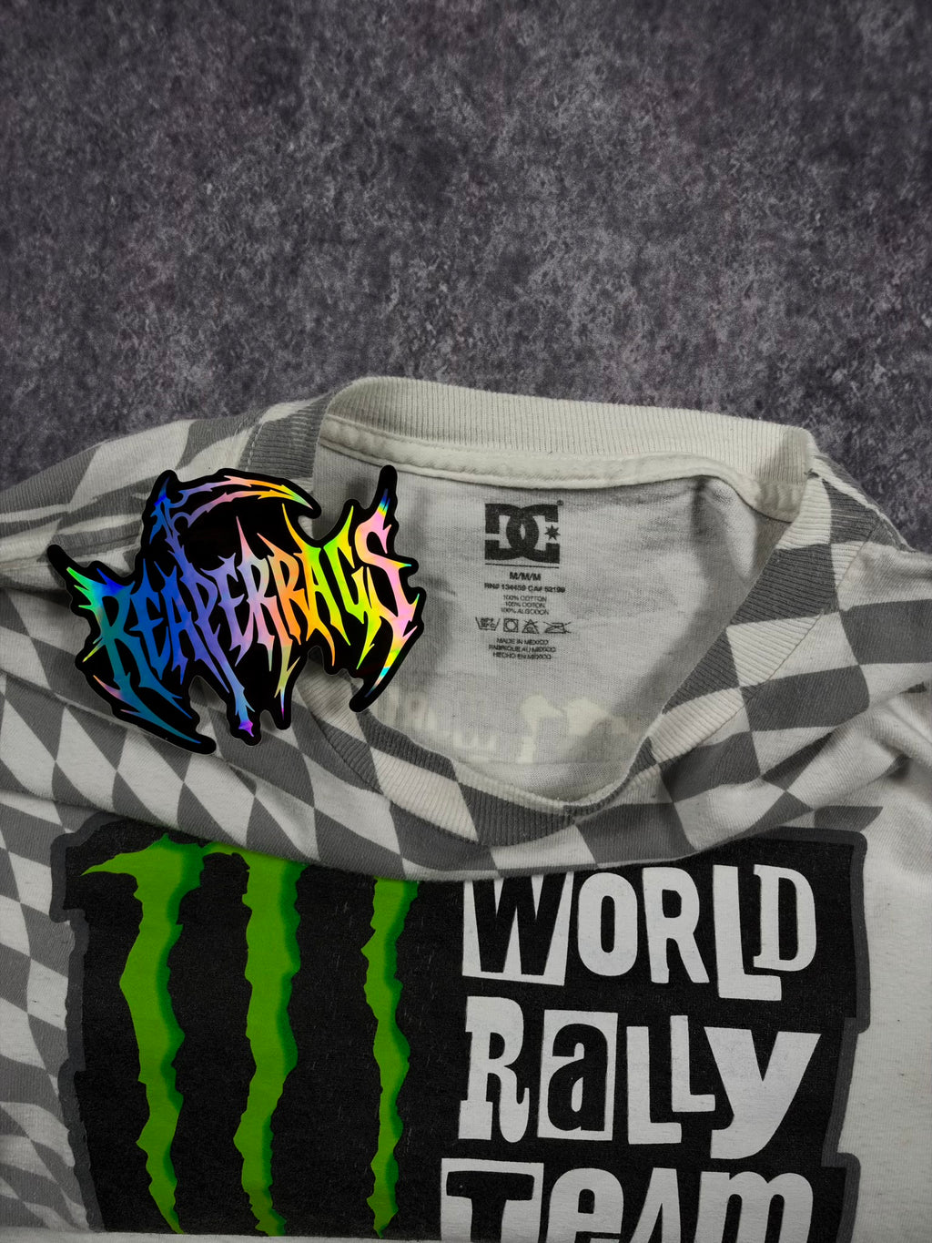 (RARE) 2000S MONSTER ENERGY X KEN BLOCK SHIRT (S)