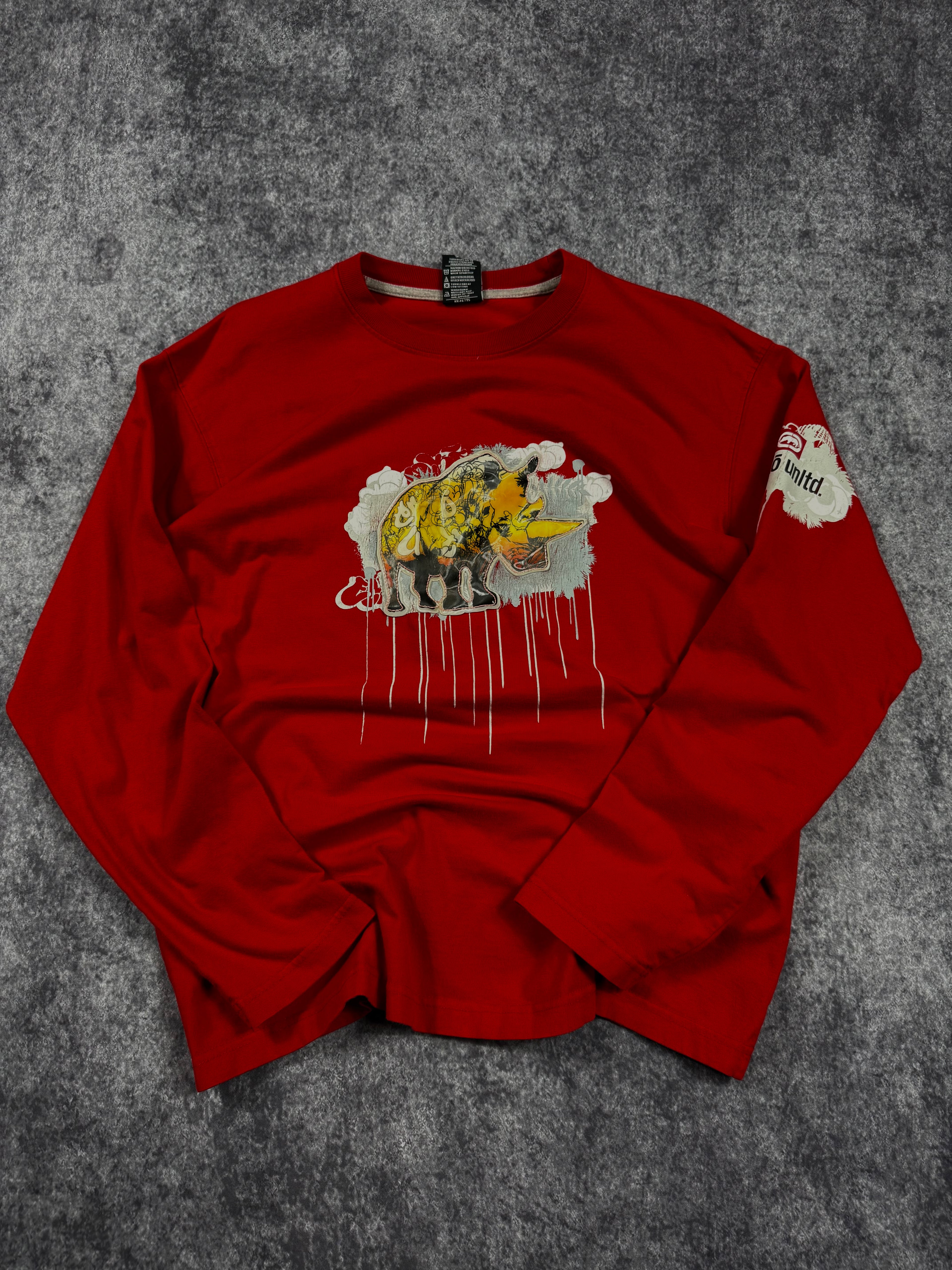 (rare) 2000s ecko unltd long sleeve shirt (M)