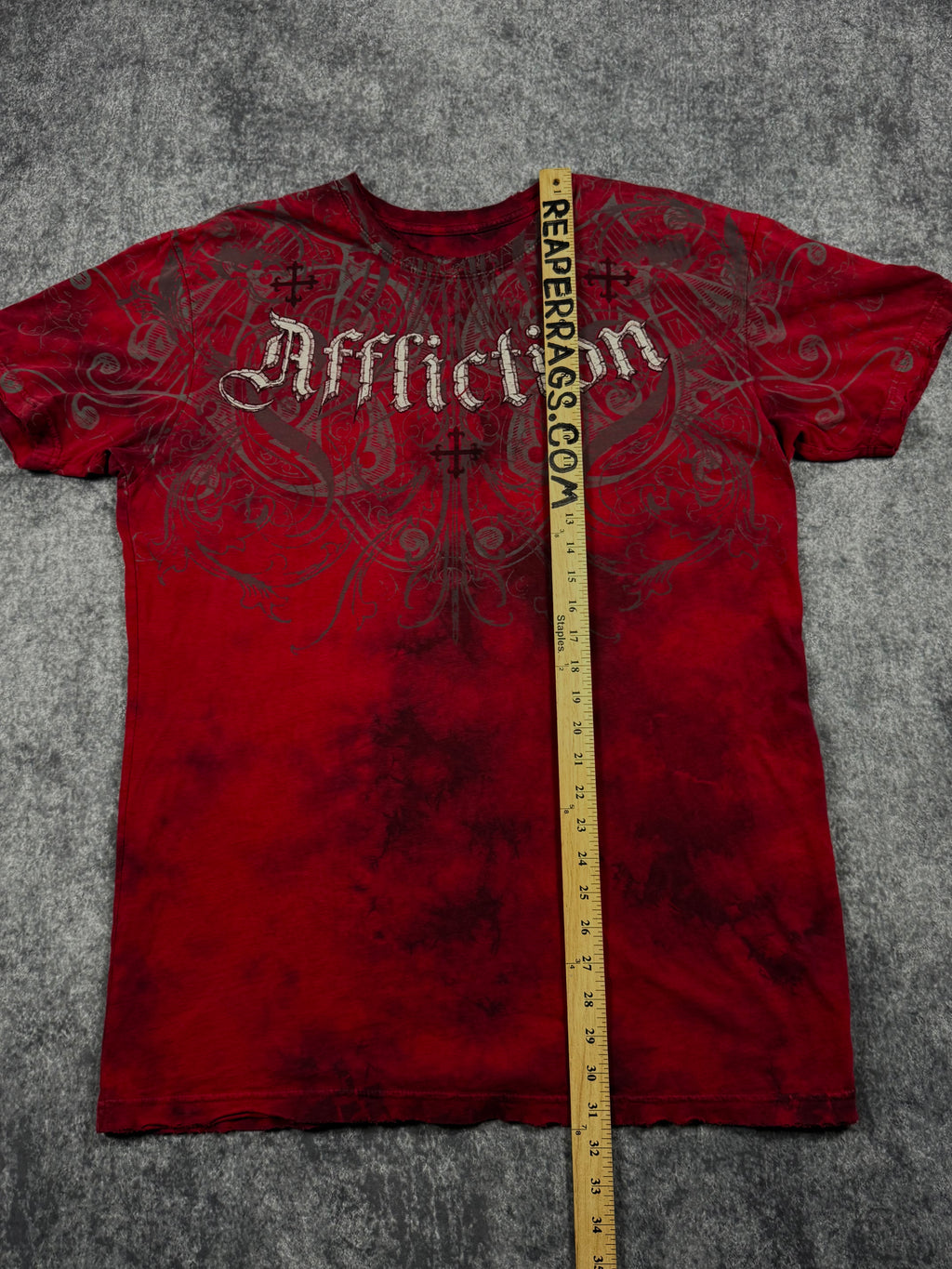 (rare) 2000s affliction reversible shirt (L)