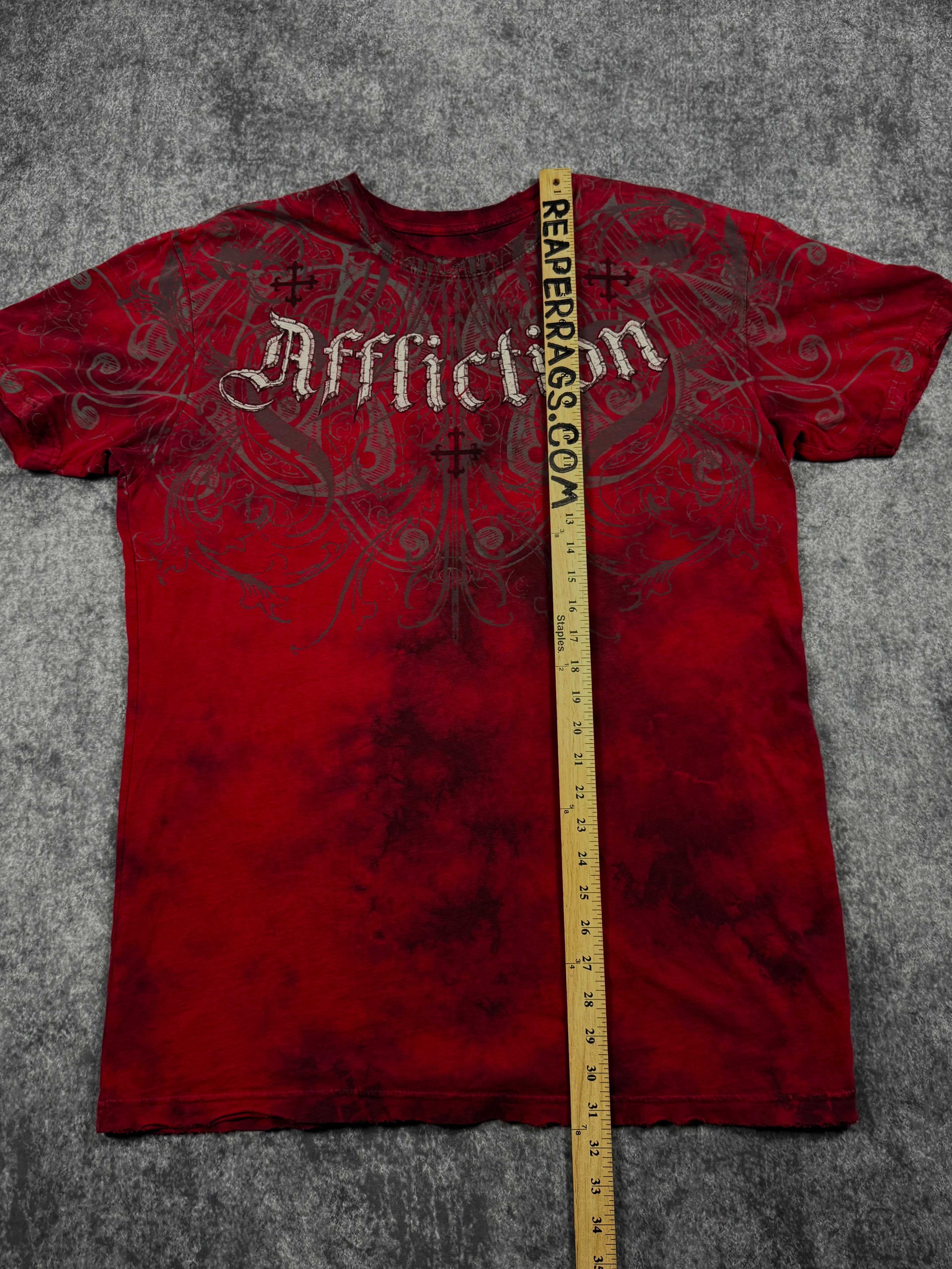 (rare) 2000s affliction reversible shirt (L)