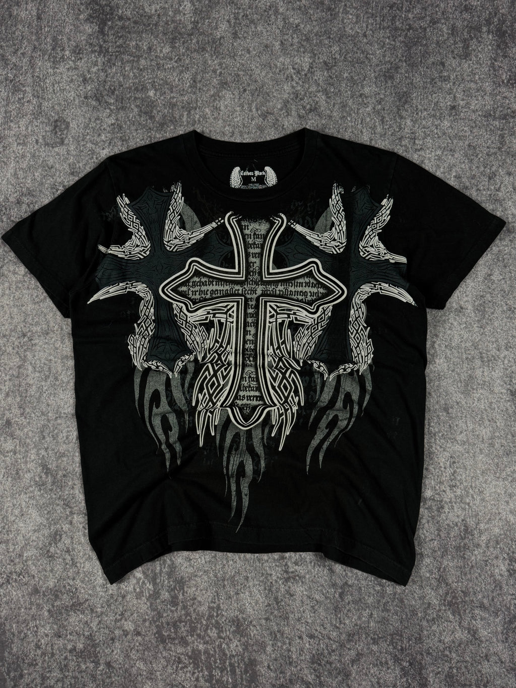 (rare) 2000s carbon black shirt (S)