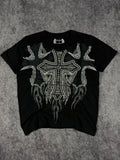 (rare) 2000s carbon black shirt (S)