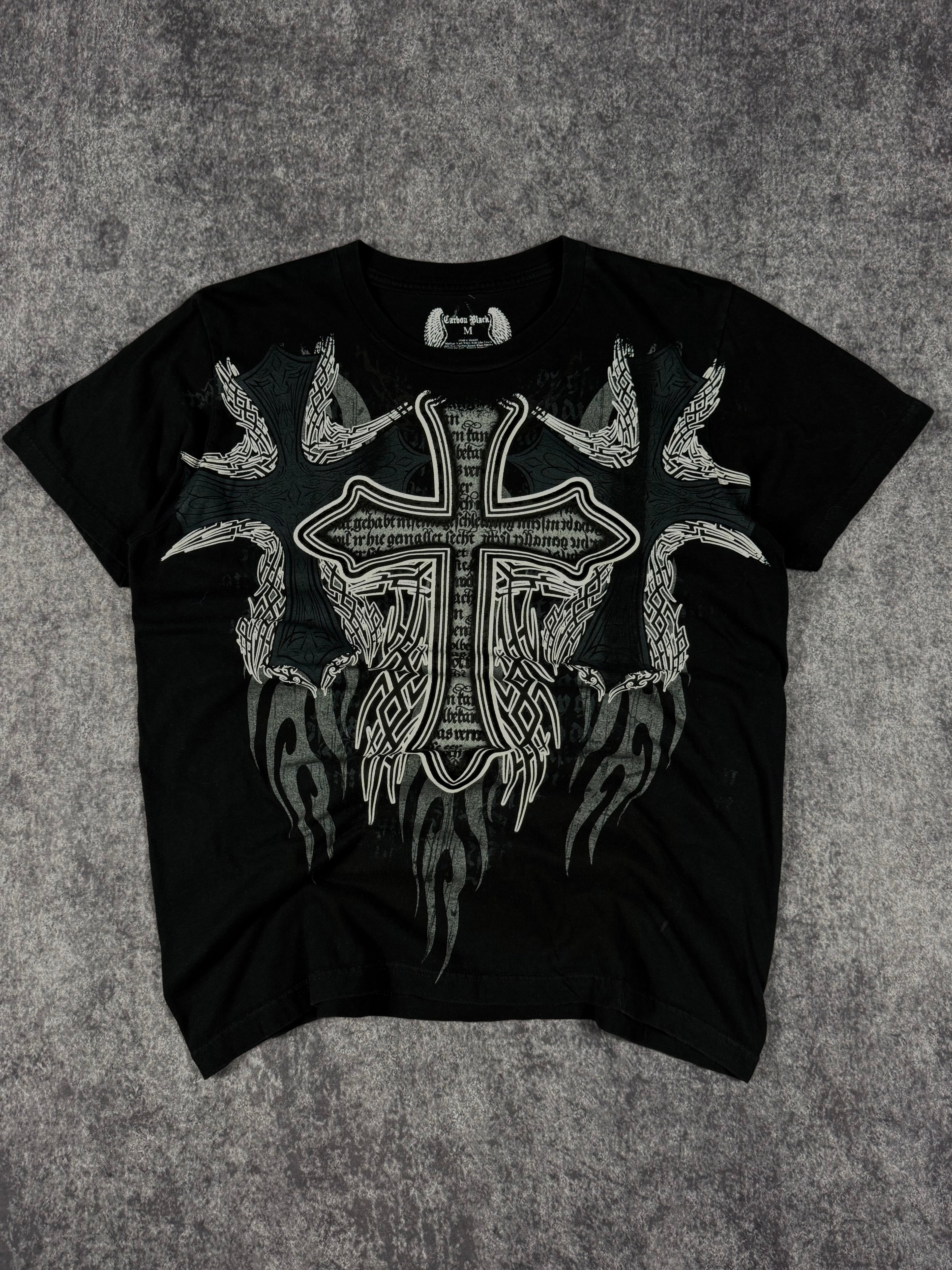 (rare) 2000s carbon black shirt (S)