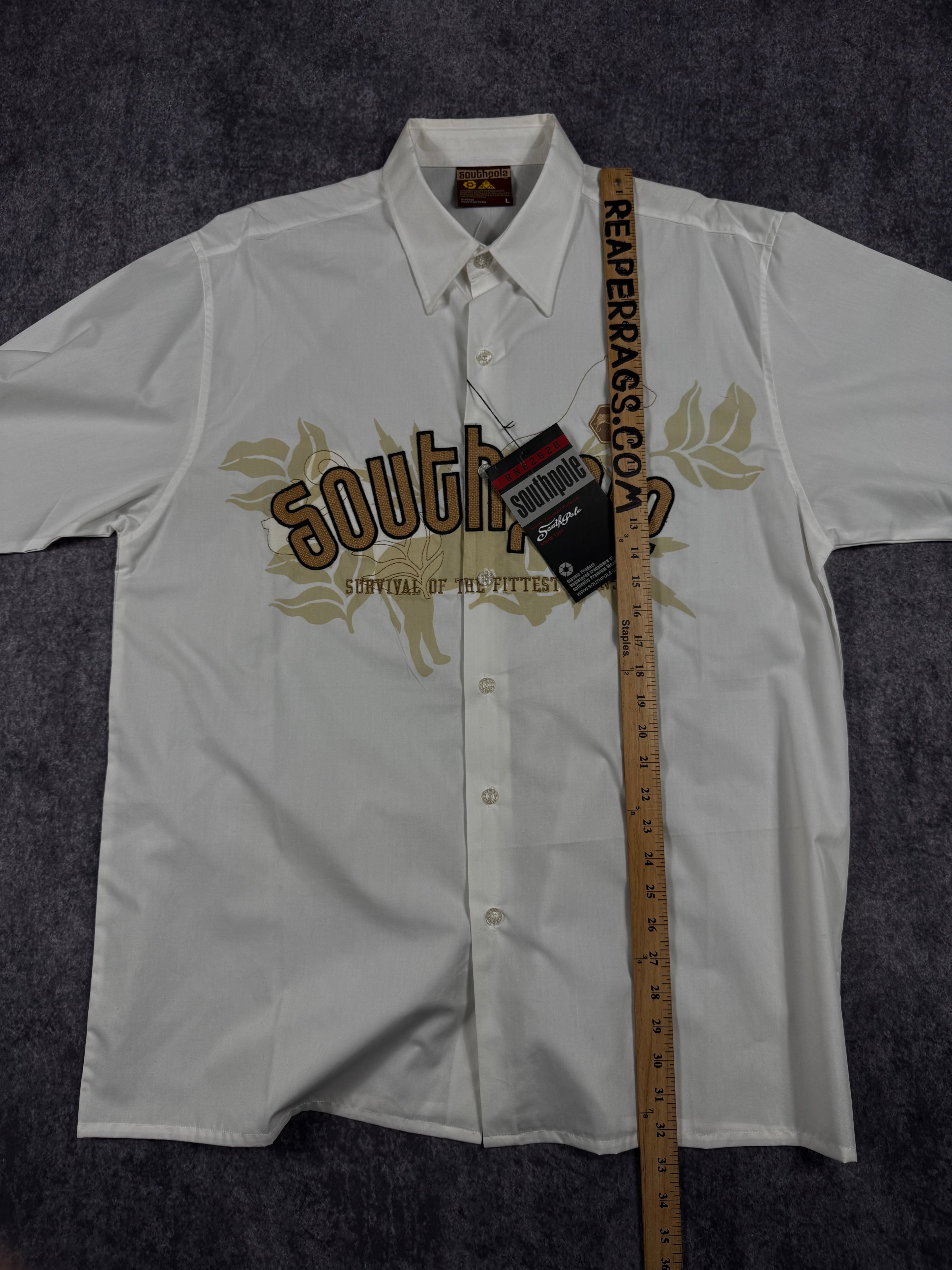 (rare) deadstock 2000s southpole button up shirt (L)