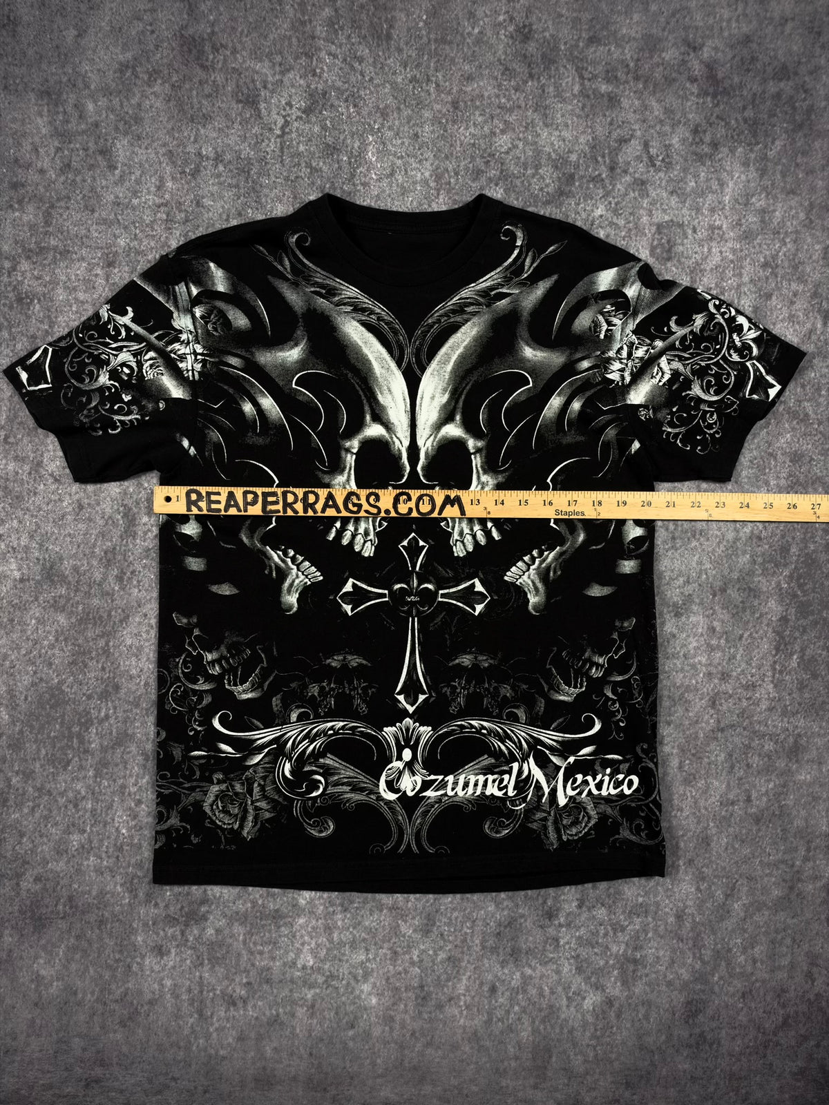 (GRAIL) 2000s SKULL SHIRT (M)