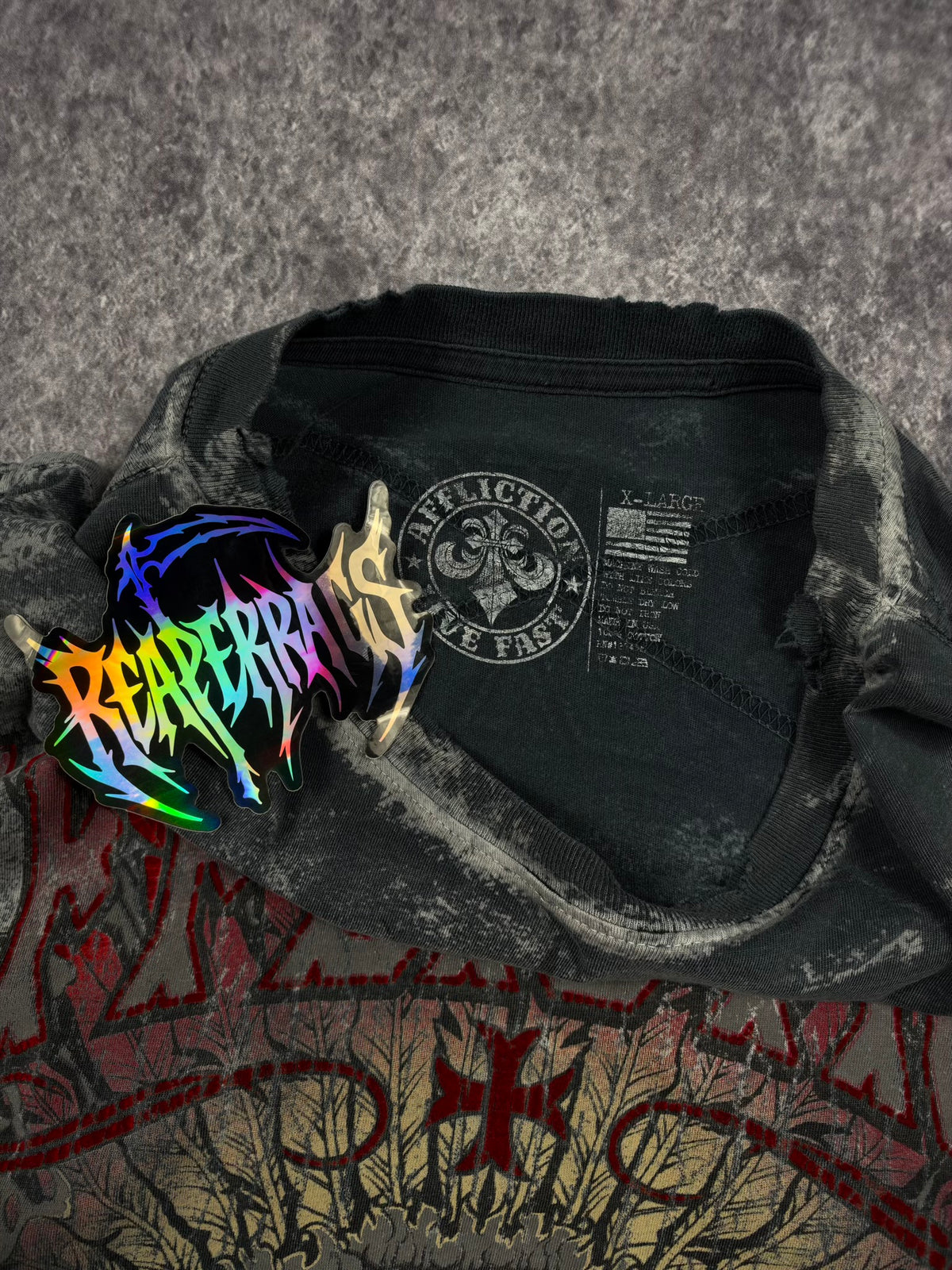 2000s AFFLICTION SHIRT (XL)