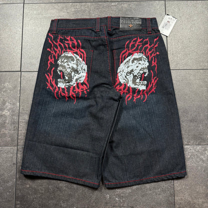 Deadstock Y2K Affliction Skull Jorts (34)