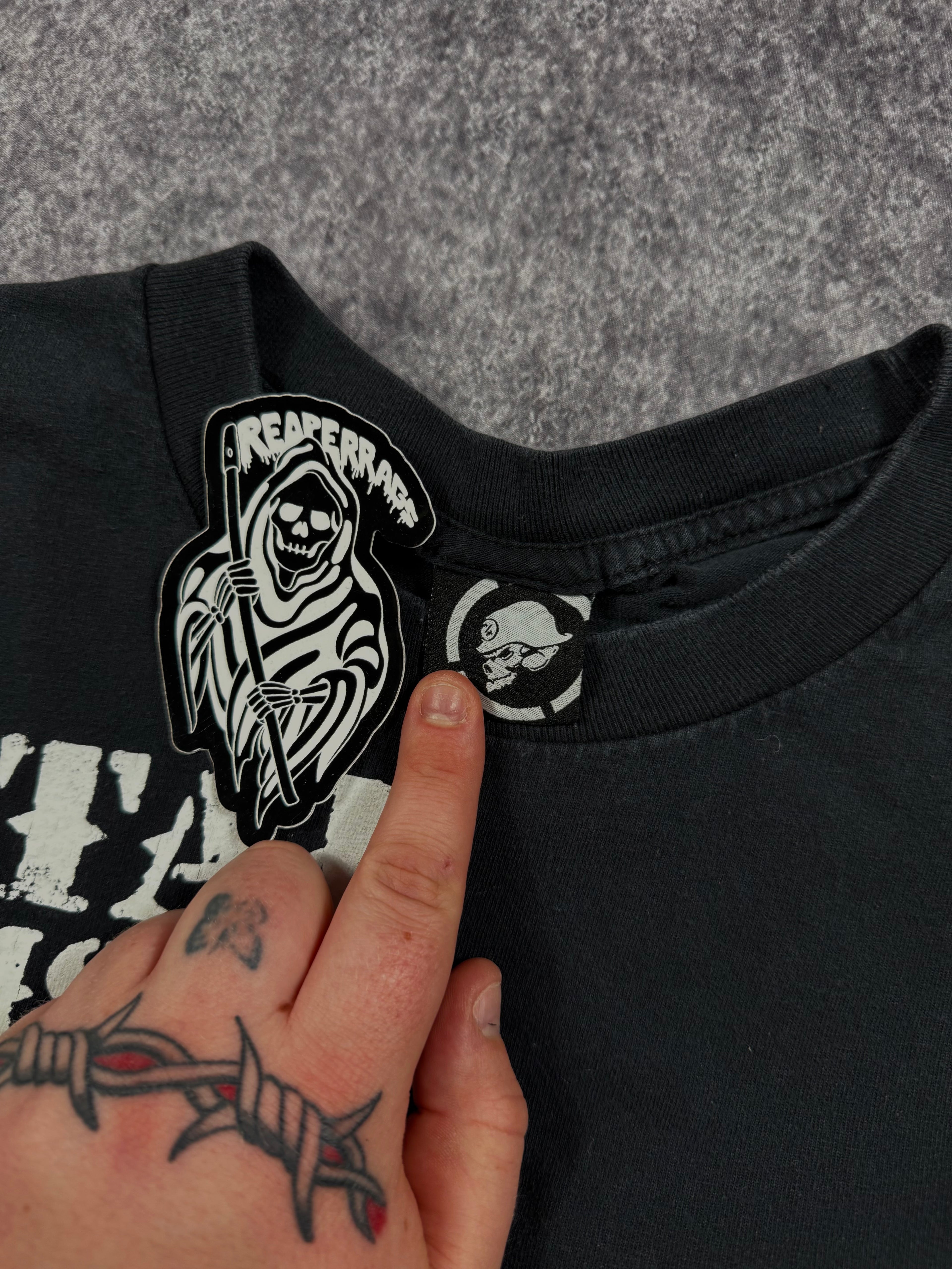 (rare) 2000s rockstar energy x metal mulisha shirt (M)
