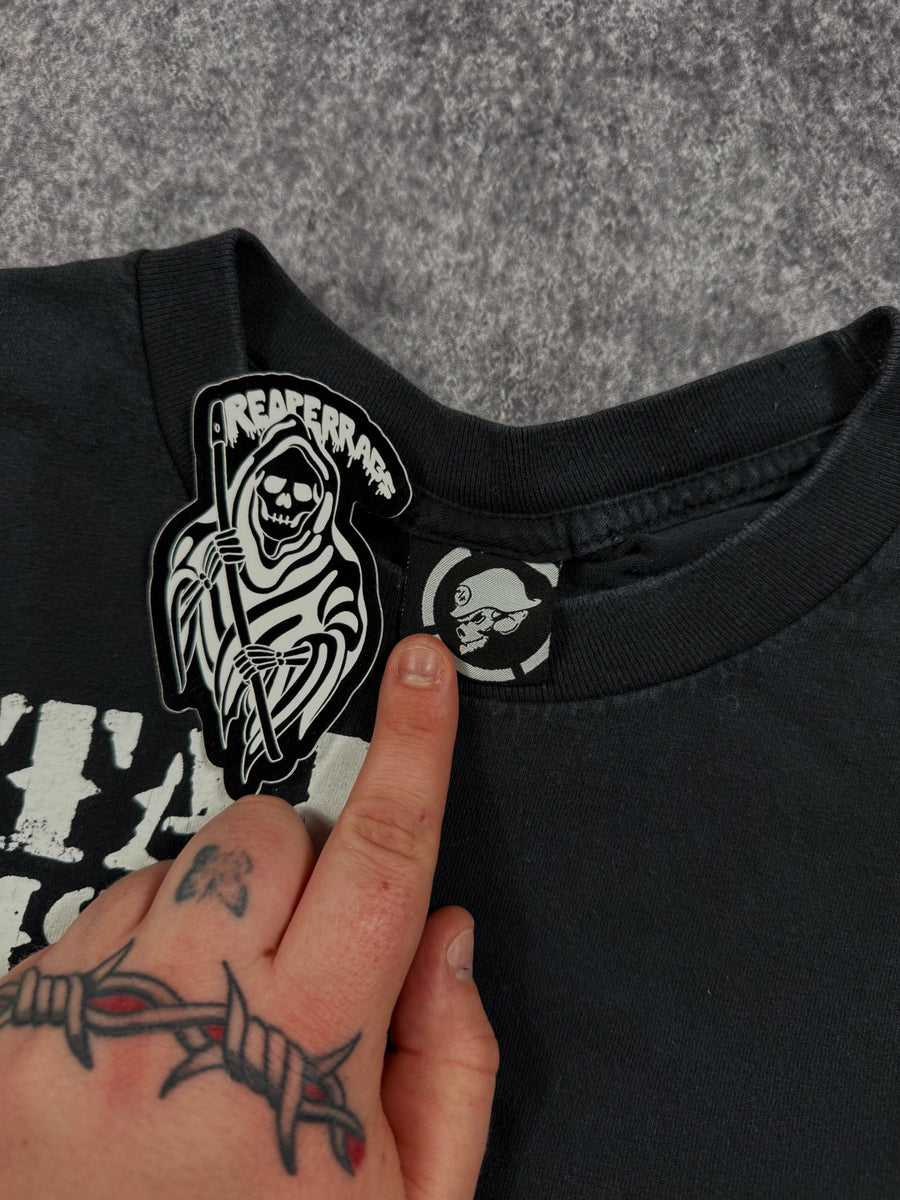 (rare) 2000s rockstar energy x metal mulisha shirt (M)