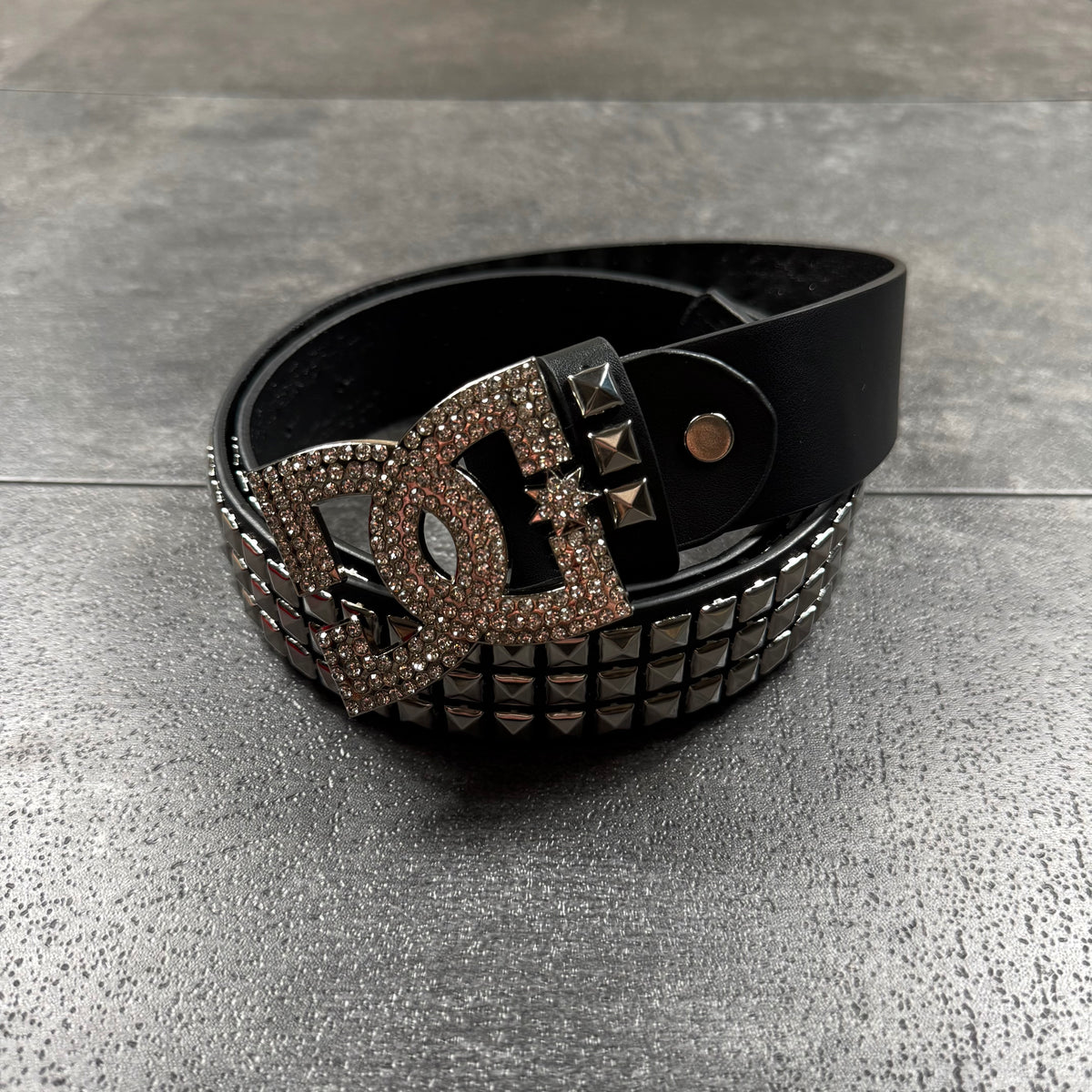 Rhinestone DC Studded Belt (belt included)