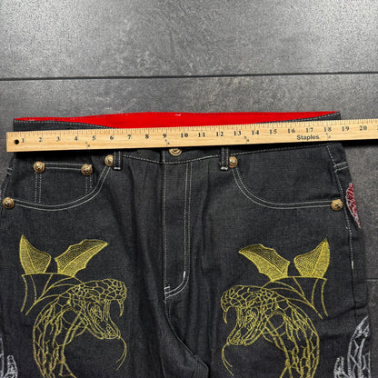 Y2K Deadstock Cobra Embroidered Jorts (38)