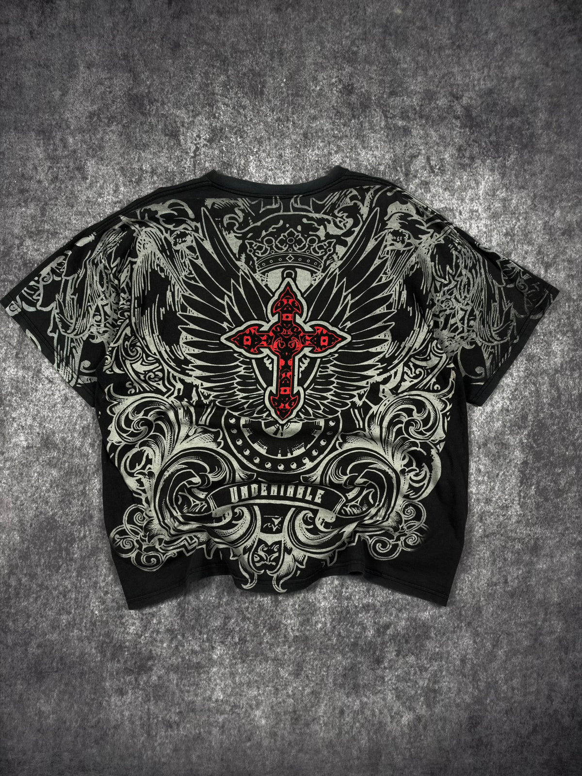 (GRAIL) 2000s WINGED CROSS SHIRT (XL)