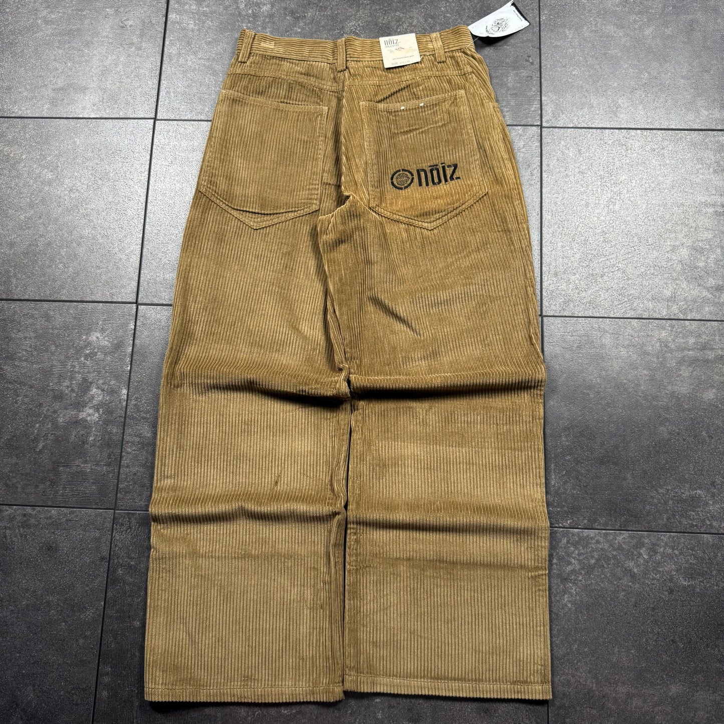 Y2K Deadstock NOIZ Baggy Wide Leg Corduroy Pants (28x30)