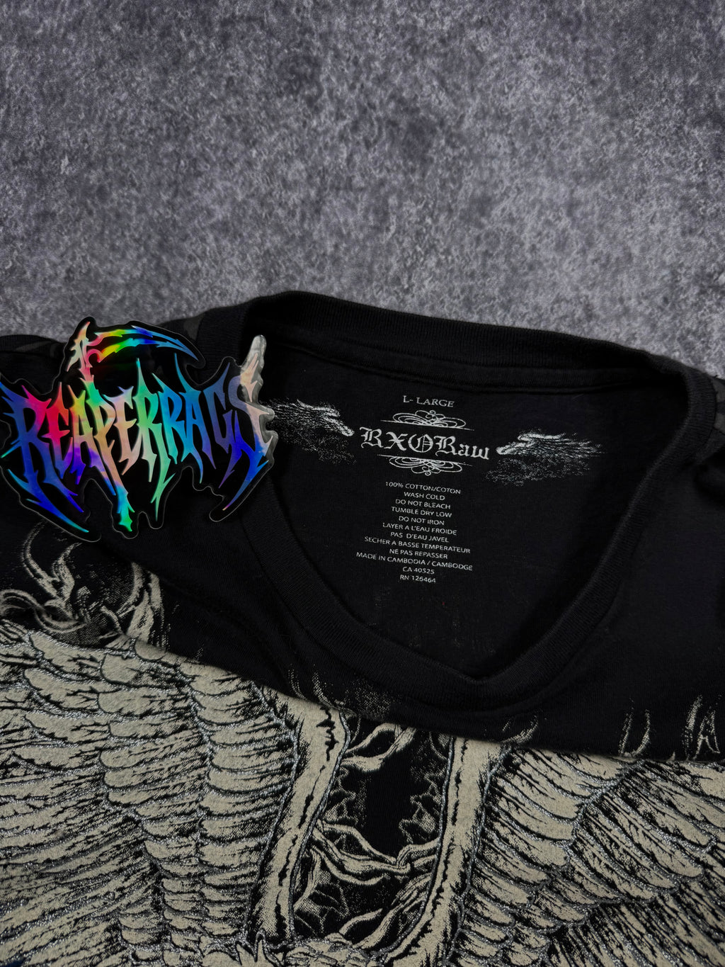 (rare) 2000s rxo raw chrome shirt (M)