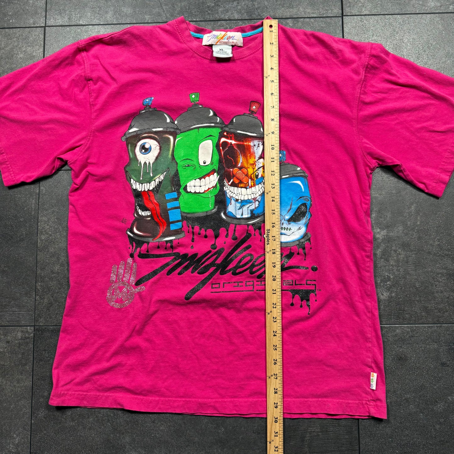 Y2K Miskeen Graffiti Tshirt (L)