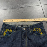 2000s Meltdown Embroidered Jeans (32x30)