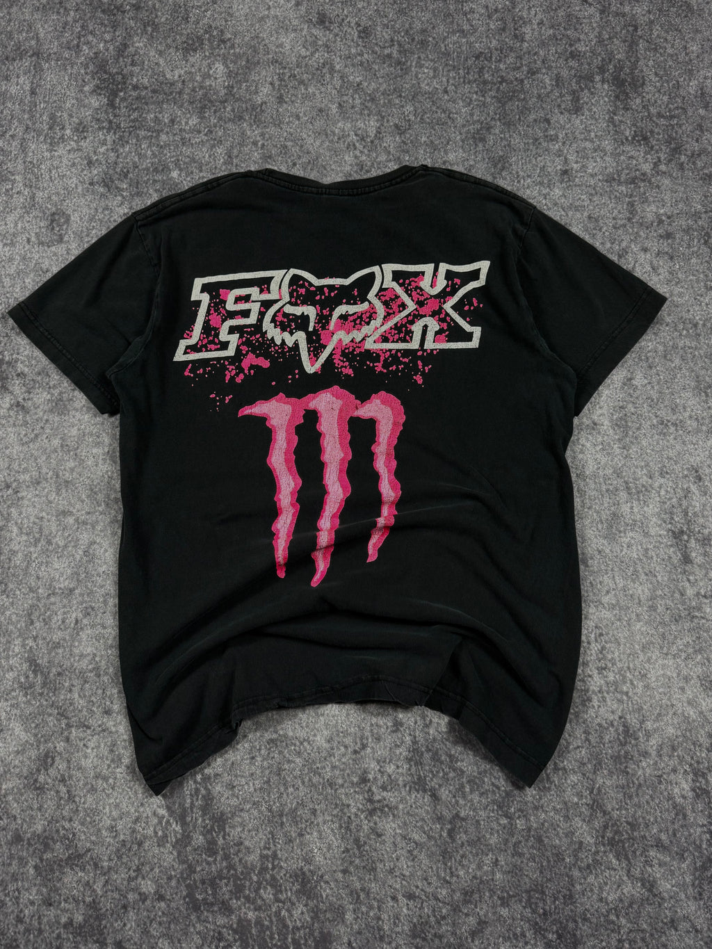 (rare) 2000s monster energy x fox racing shirt (M)
