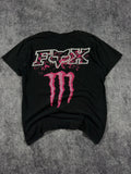 (rare) 2000s monster energy x fox racing shirt (M)