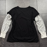 Women’s 2000s No Boundaires Layered Shirt (M)