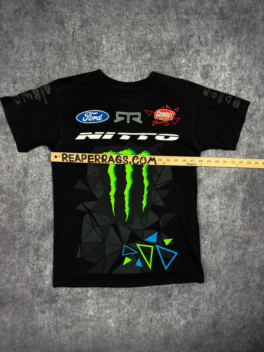 (RARE) 2000s MONSTER ENERGY x GITTIN SHIRT (S)