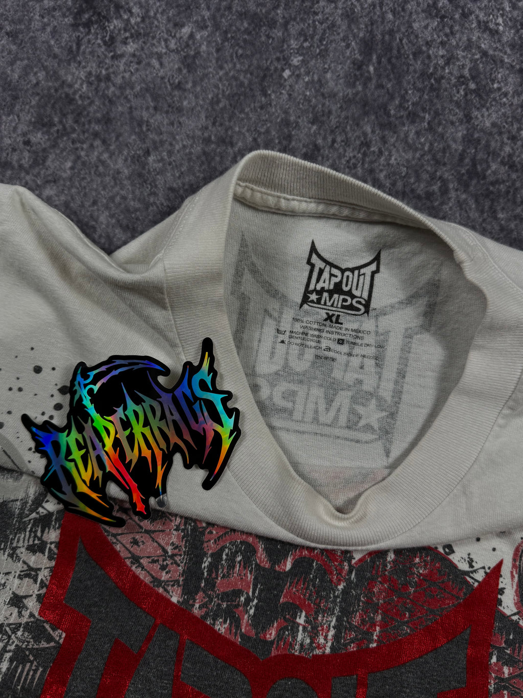 (rare) 2000s tapout chrome shirt (XL)