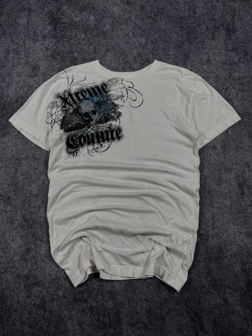 (rare) 2000s xtreme couture chrome shirt (M)