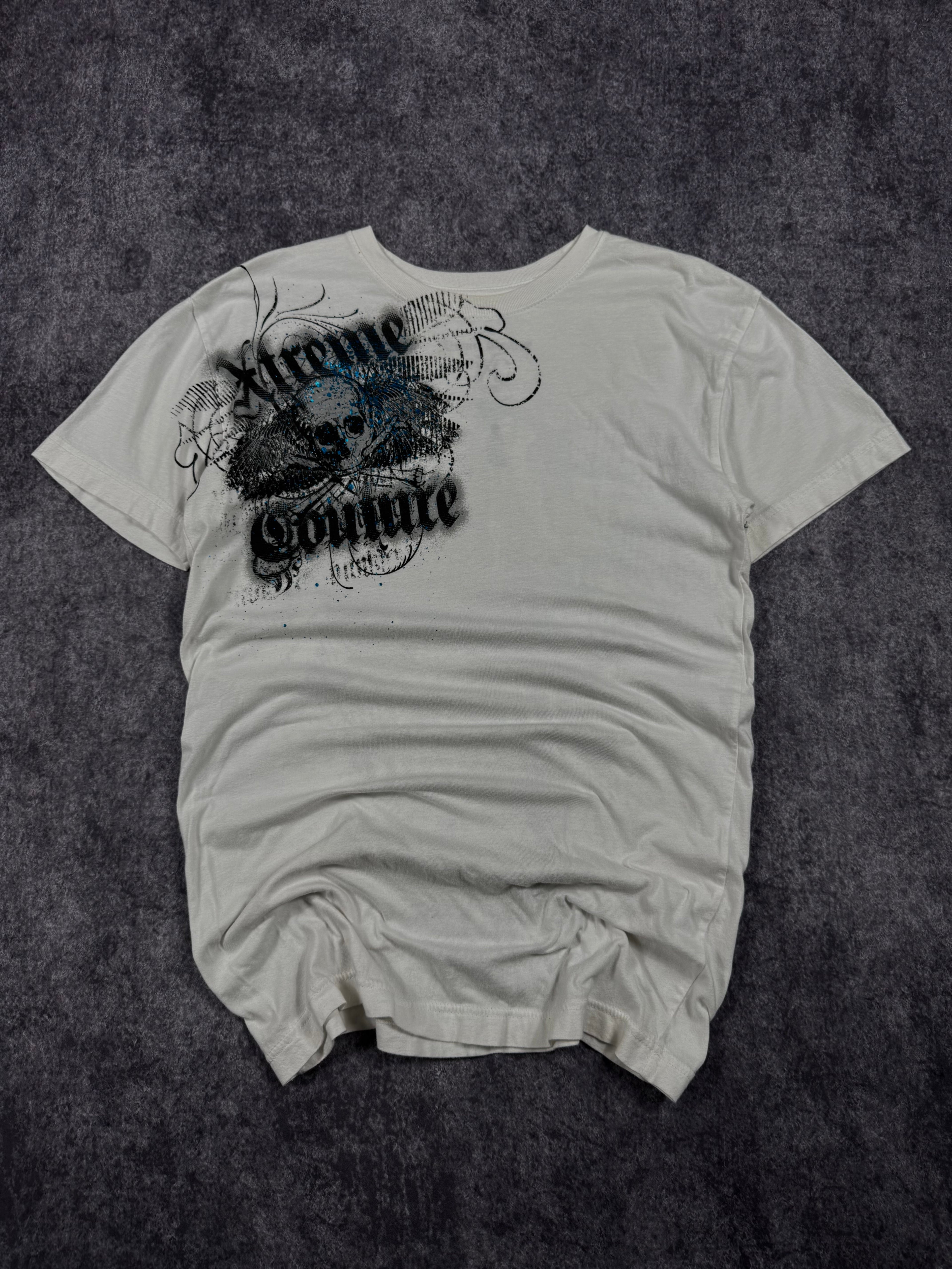 (rare) 2000s xtreme couture chrome shirt (M)