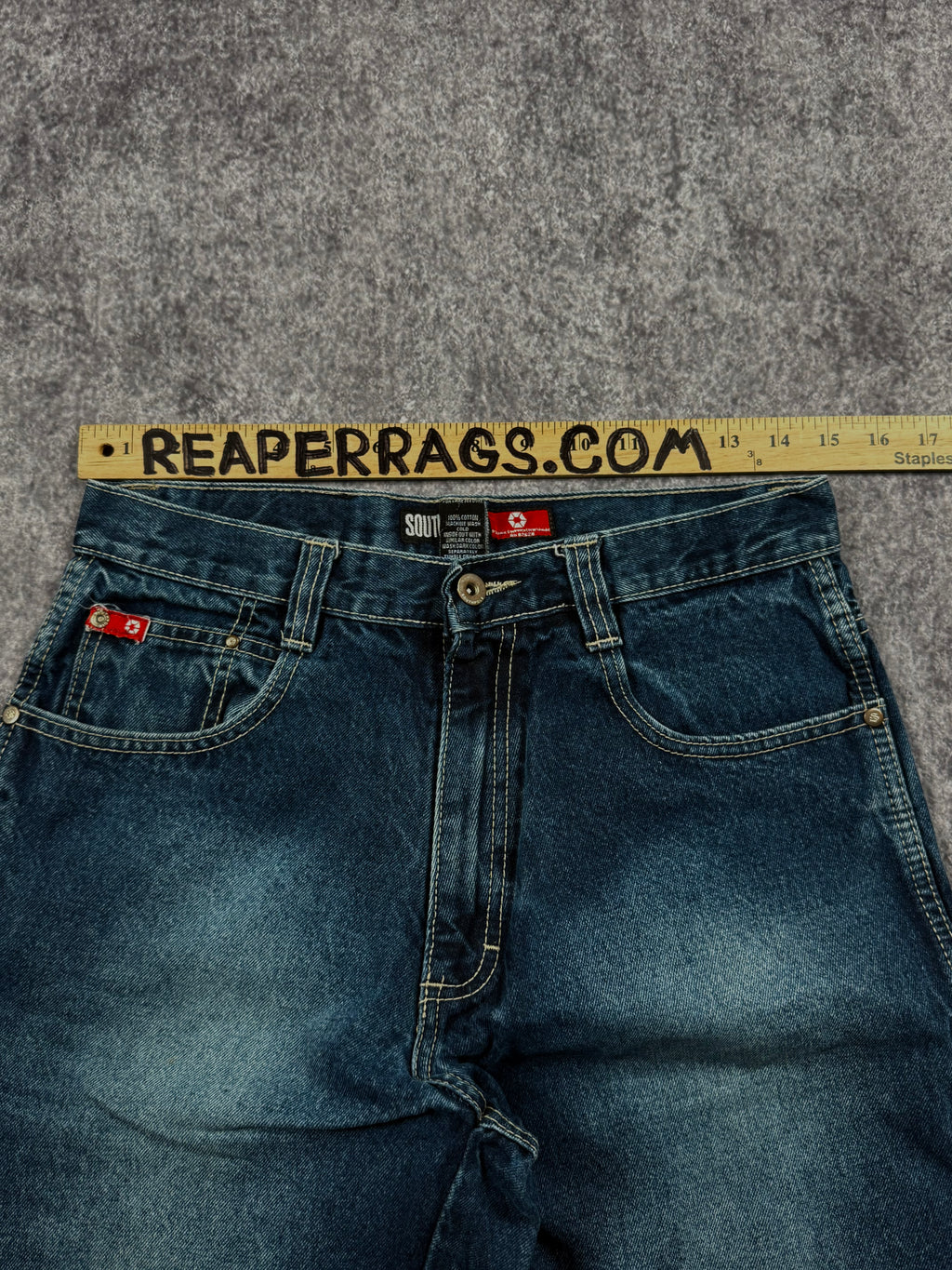 (rare) 2000s southpole red tab jeans (30x28)