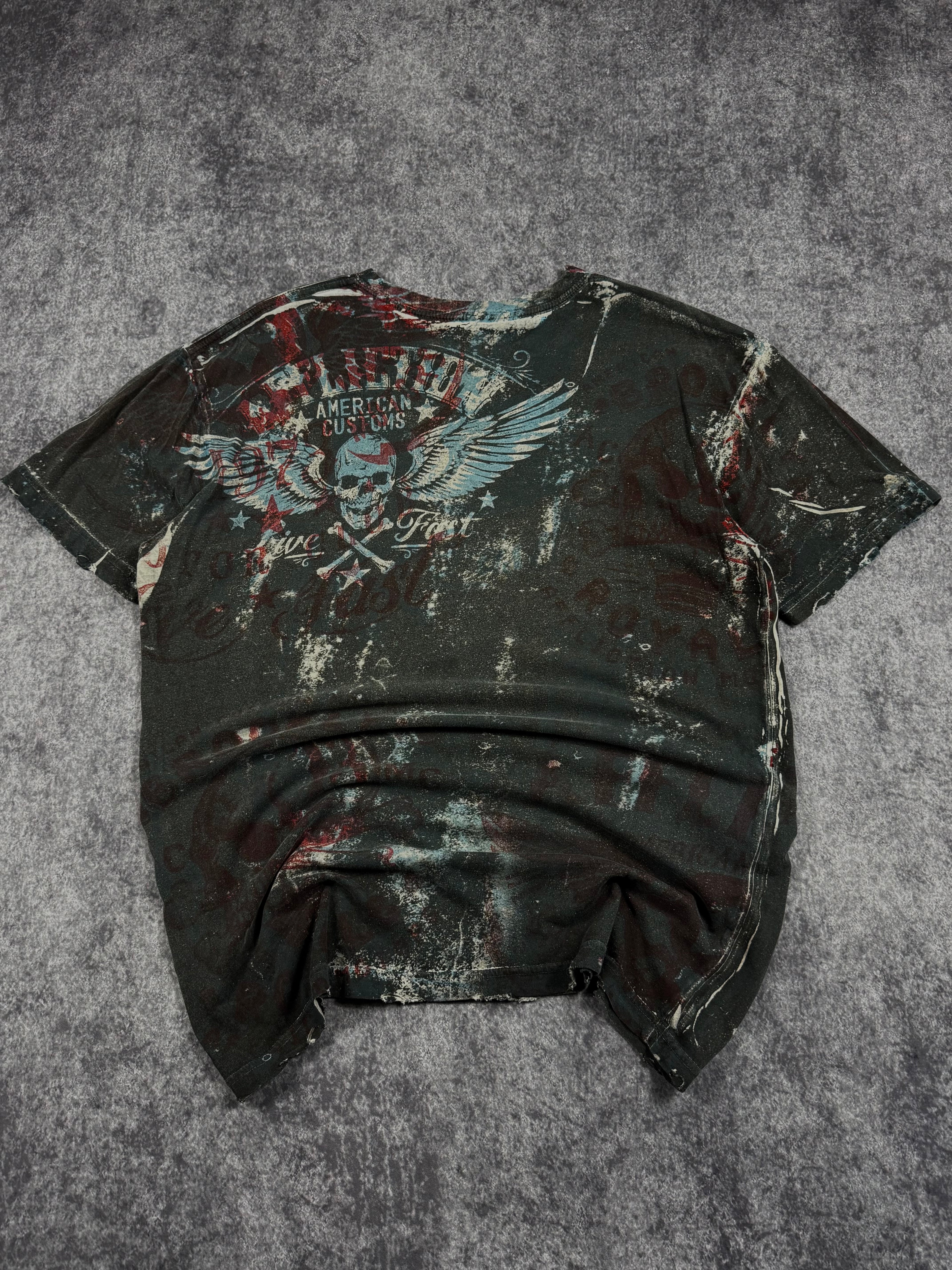 (rare) 2000s affliction shirt (XL)
