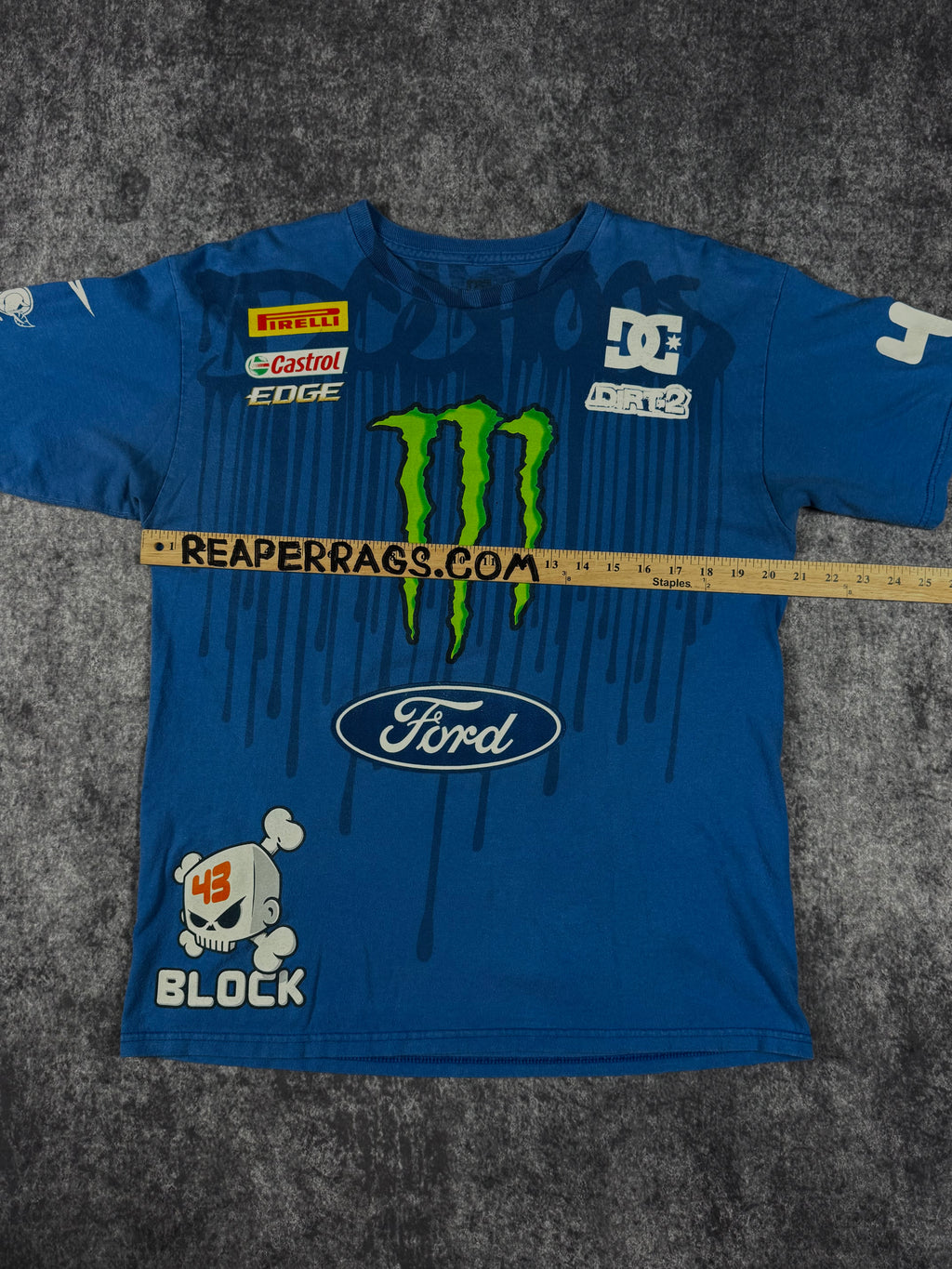 (rare) 2000s monster energy x dc shoes x ken block shirt (M)