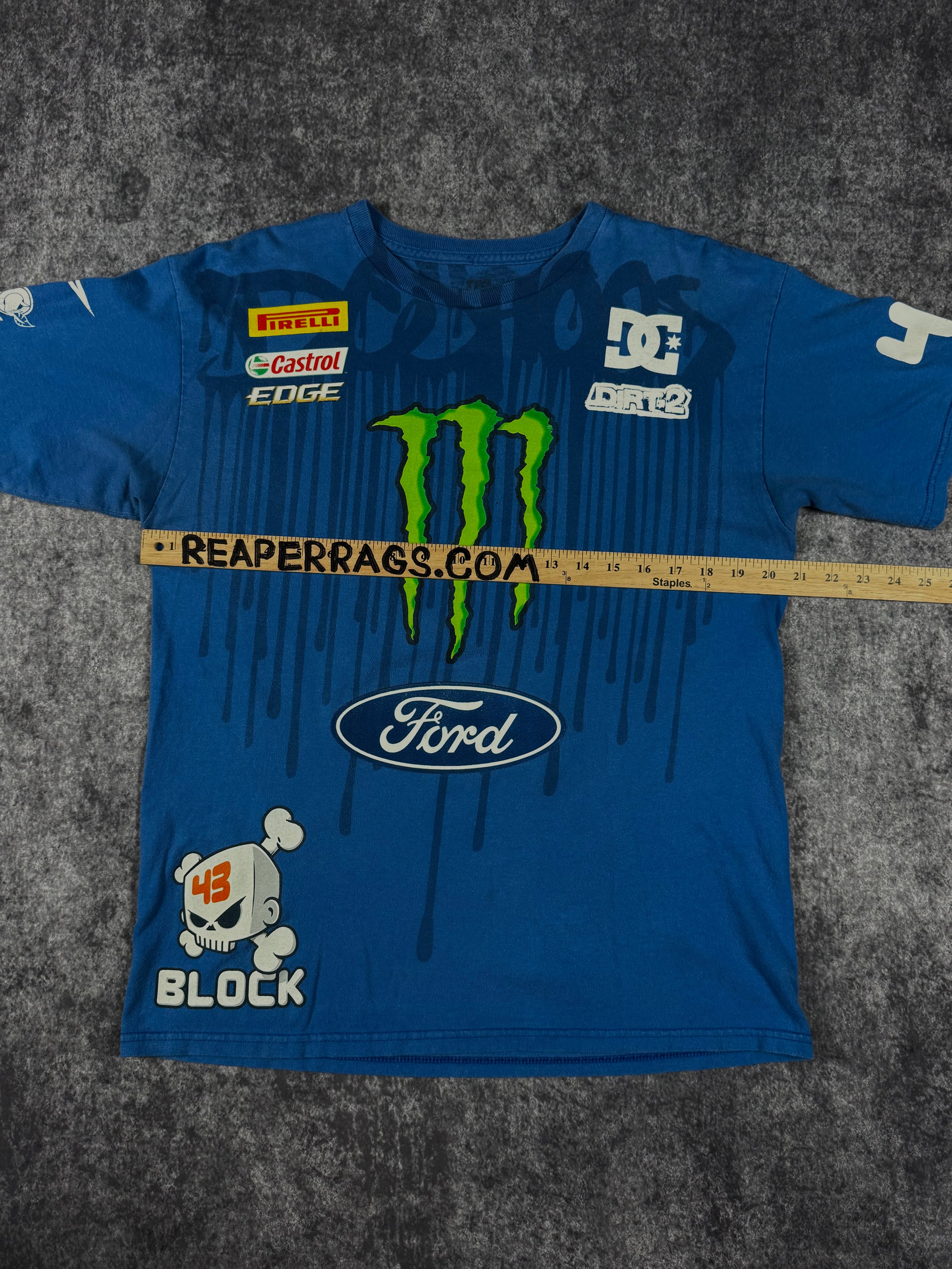 (rare) 2000s monster energy x dc shoes x ken block shirt (M)