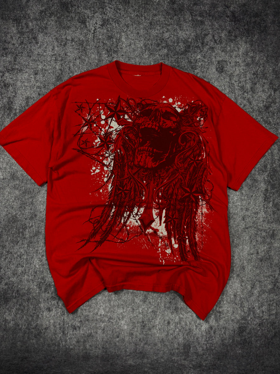 2000s winged skull shirt (L)
