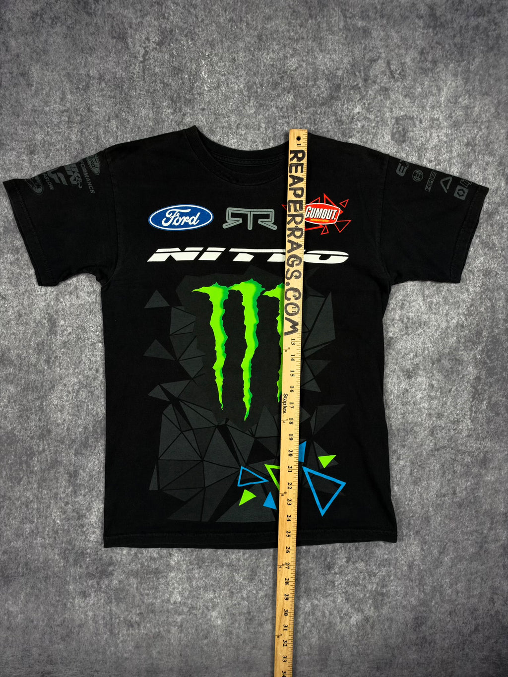 (RARE) 2000s MONSTER ENERGY x GITTIN SHIRT (S)