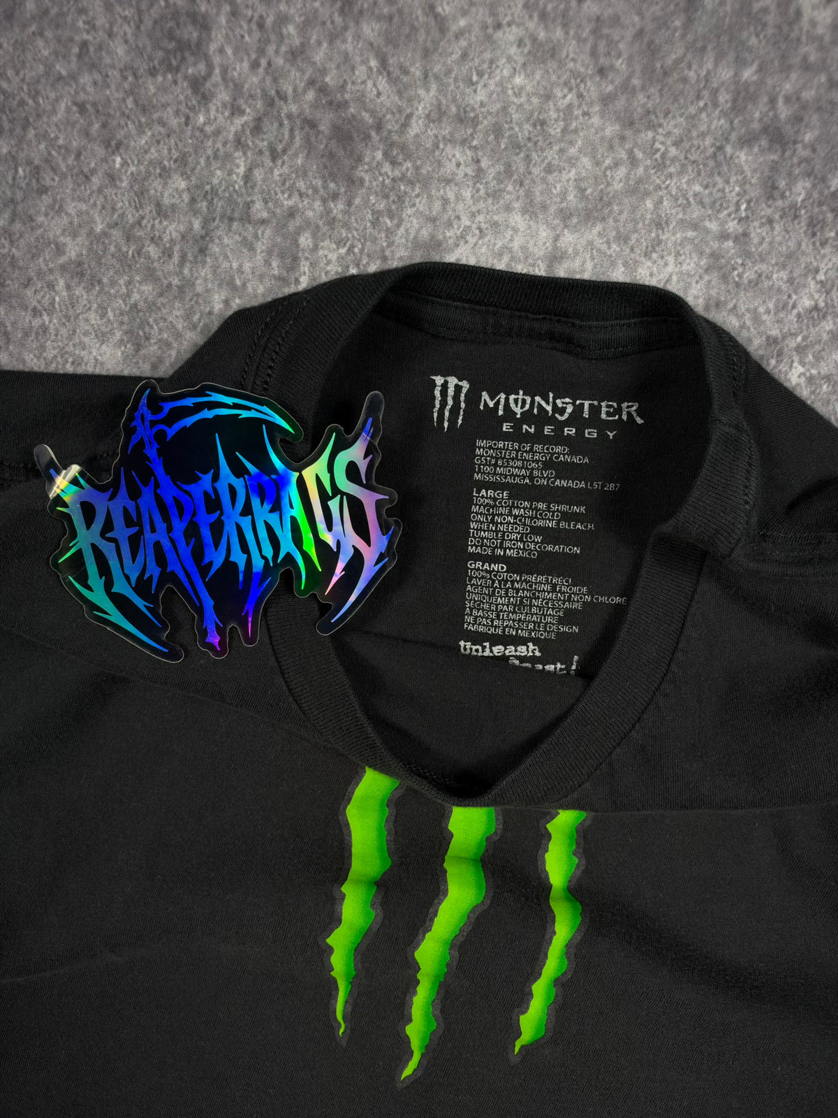 (RARE) 2000s MONSTER ENERGY SHIRT (M)