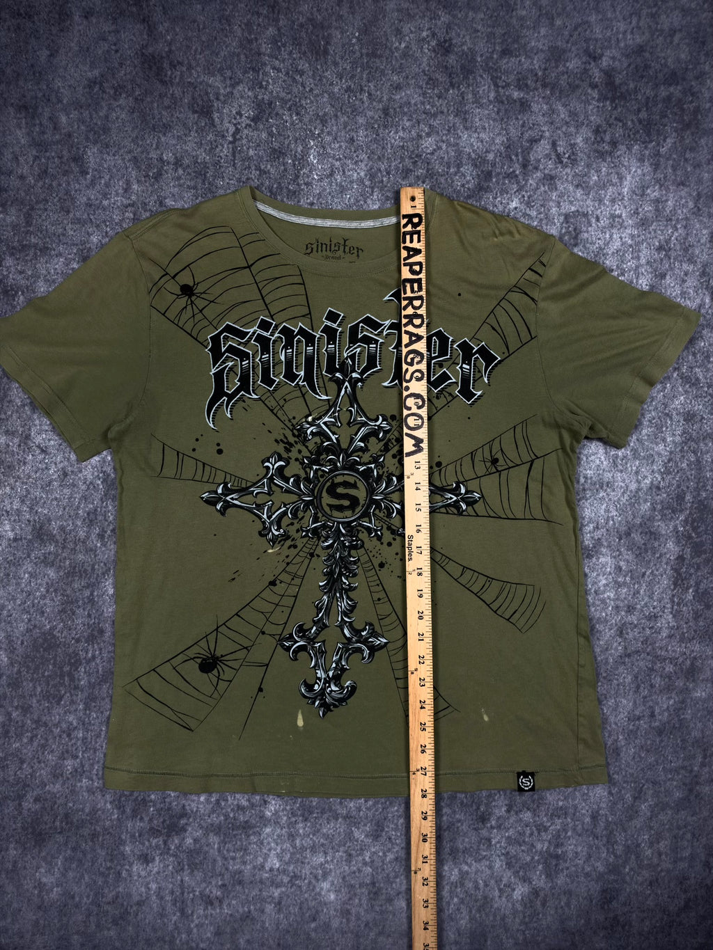 (RARE) 2000s SINISTER SHIRT (L)
