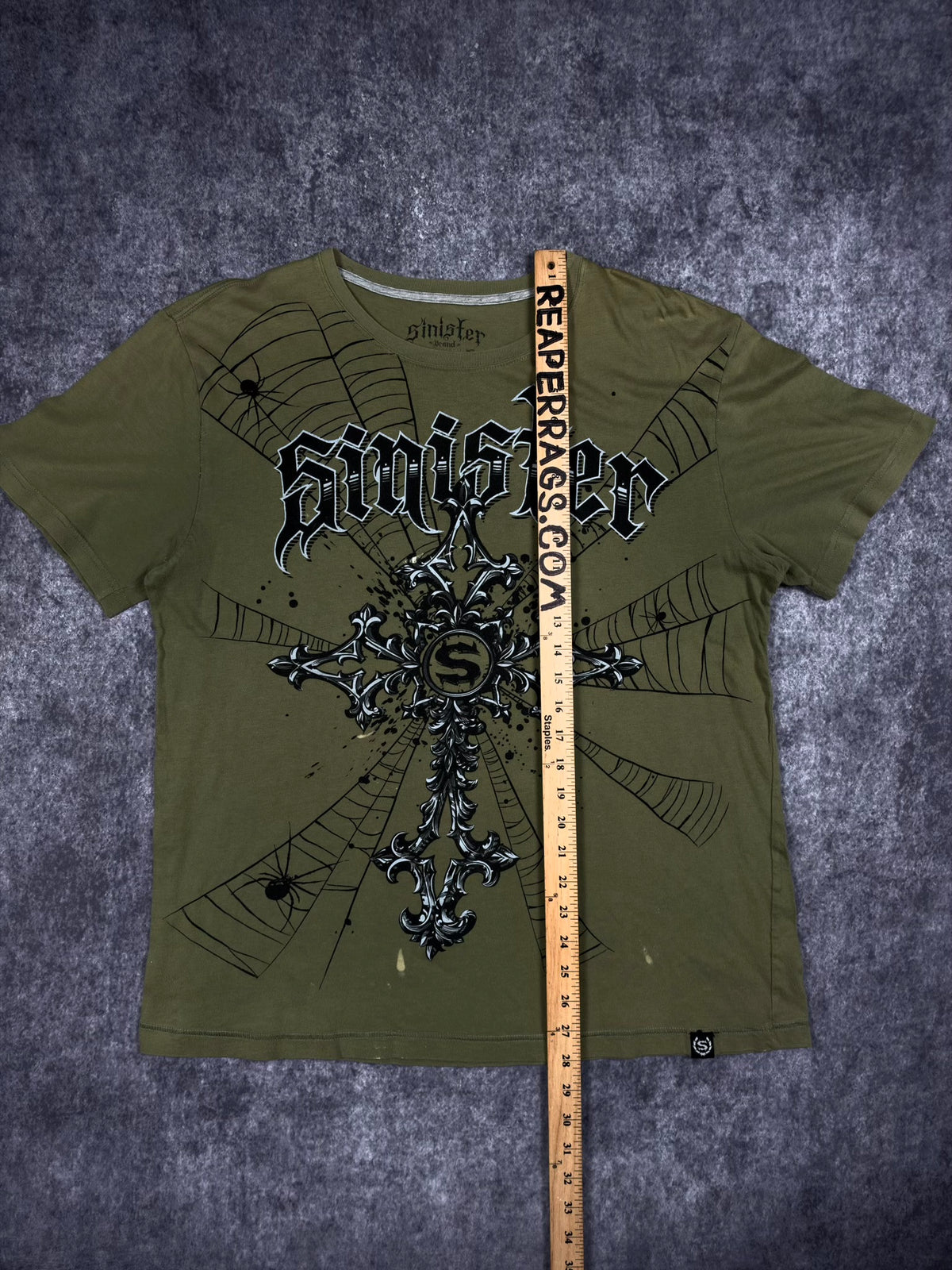 (RARE) 2000s SINISTER SHIRT (L)