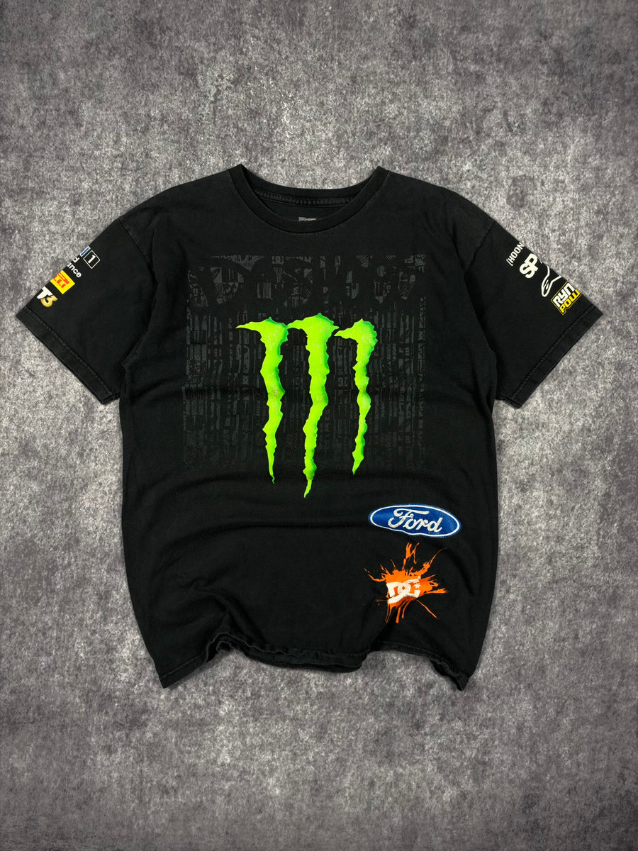 (GRAIL) 2000s DC SHOES X MONSTER ENERGY X KEN BLOCK SHIRT (M)