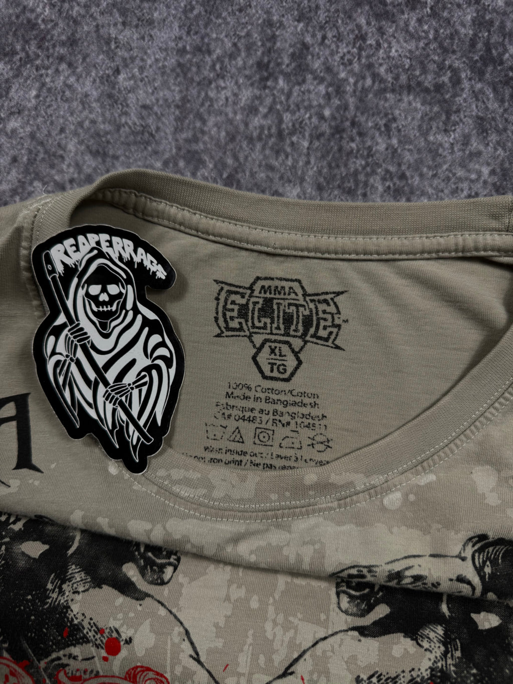 (rare) 2000s mma elite shirt (XL)
