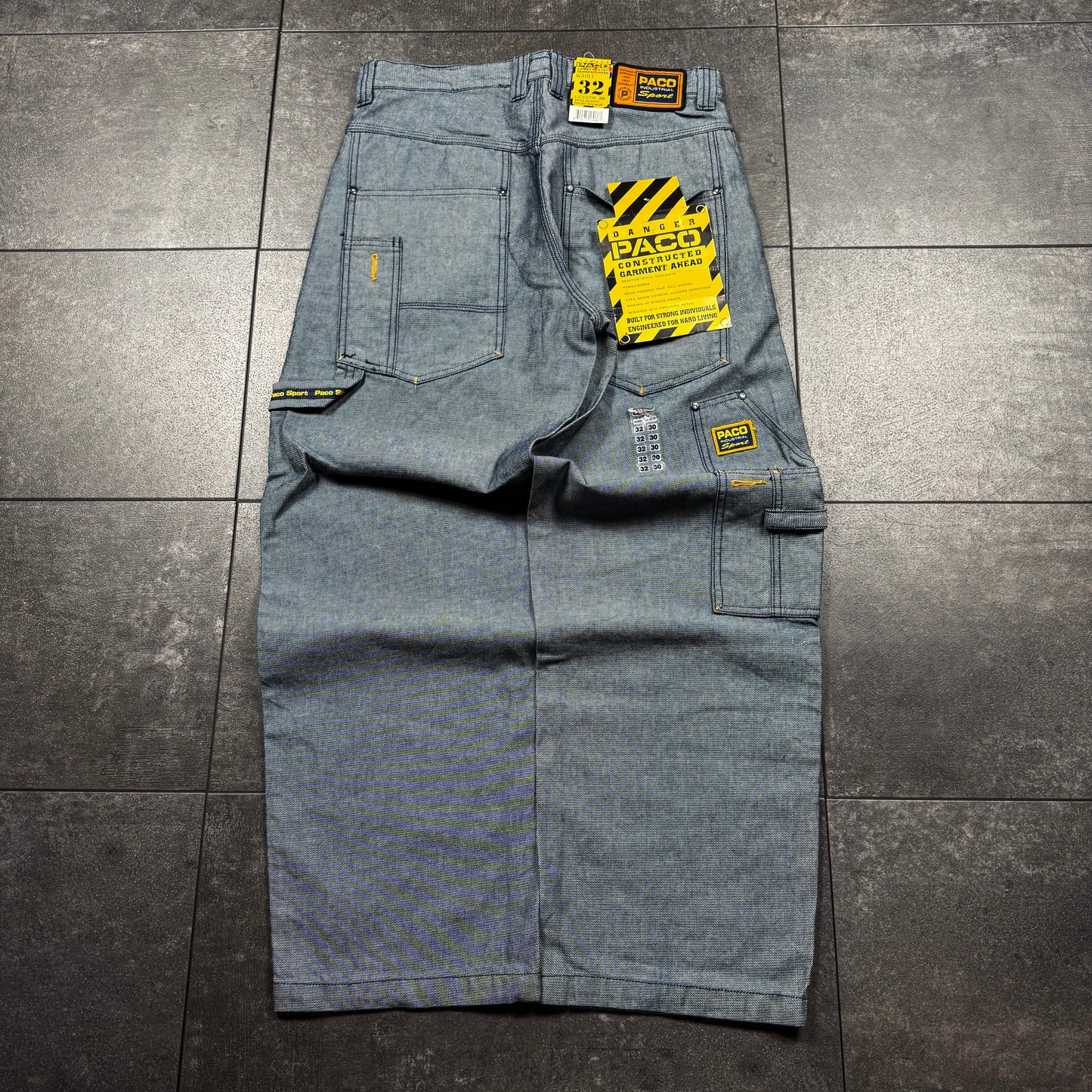 Y2K Deadstock JNCO Style Paco Wide Leg Baggy Jeans (34x31)