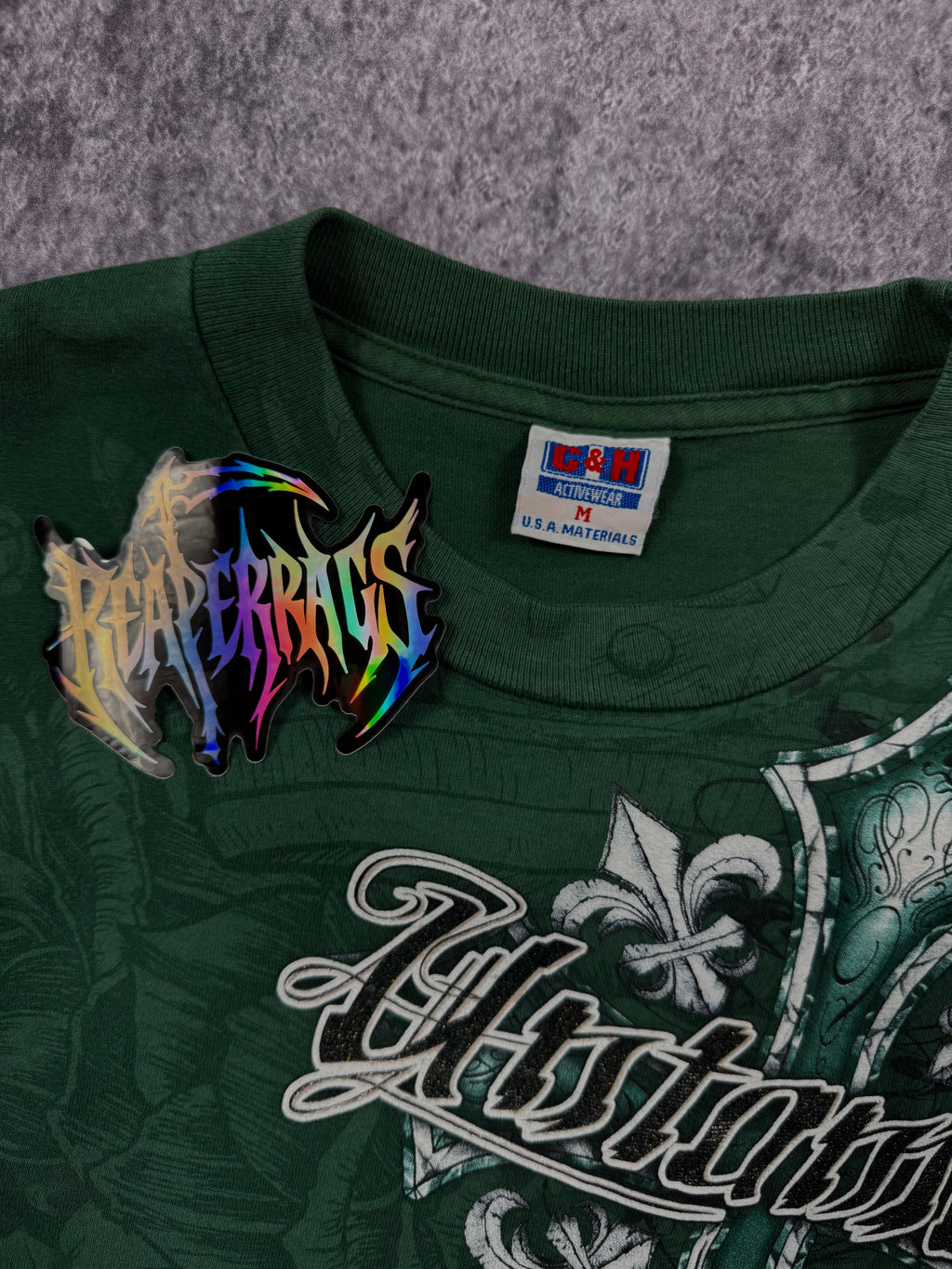 (rare) 2000s untamed chrome shirt (S)
